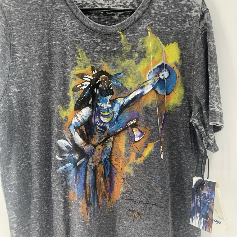 New Wrangler Western Artist Series Bradley Hays Native American Style Medium